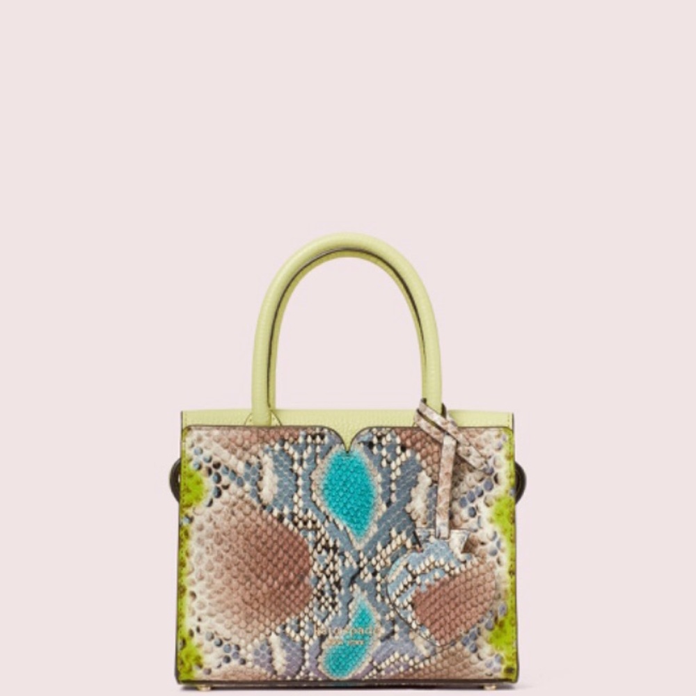 Kate Spade NWT Spencer Snake-embossed mini